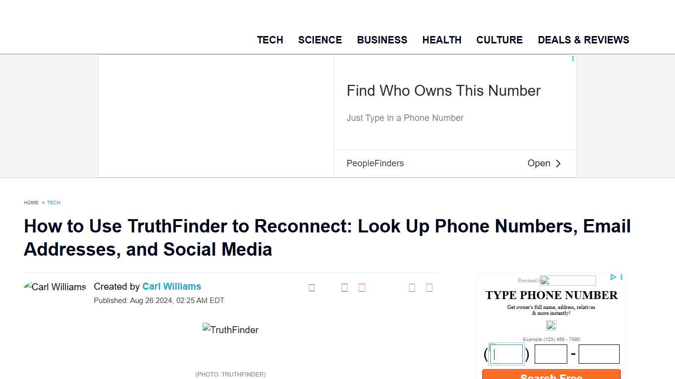 How to Use TruthFinder to Reconnect: Look Up Phone Numbers, Email Addresses, and Social Media